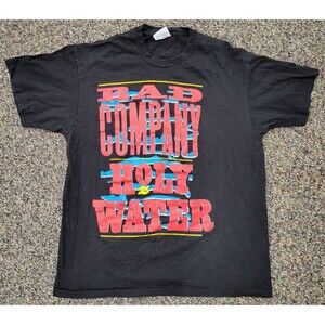 Vtg Bad Company Holy Water Tour Shirt Damn Yankees 1991‎ Hanes USA XL